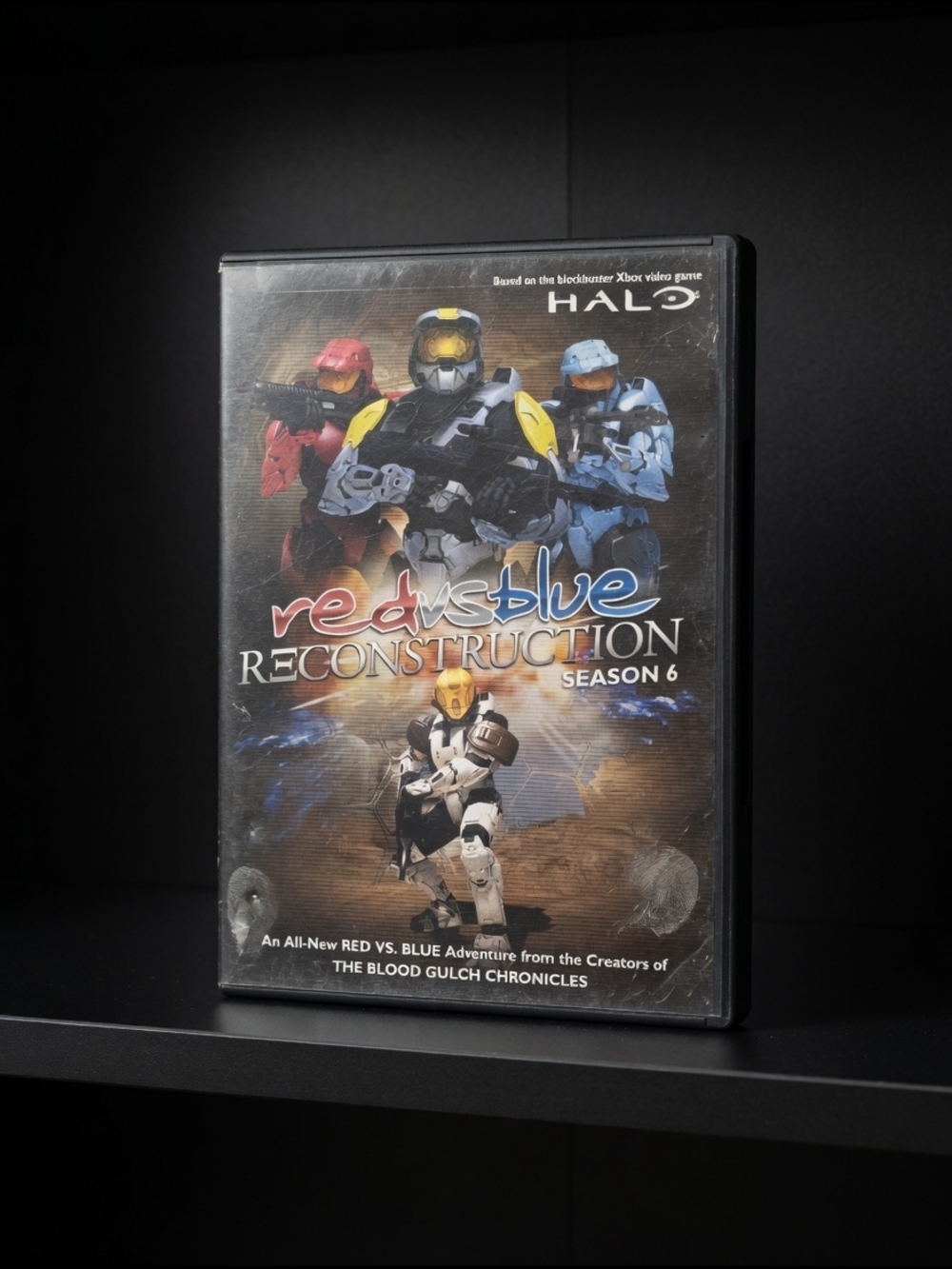 Red Vs Blue Season 6 Reconstruction DVD Show Halo 3 Roosterteeth Studios - RARE